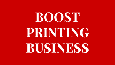 Boost Your Printing Business During a Recession with SAM★INK®