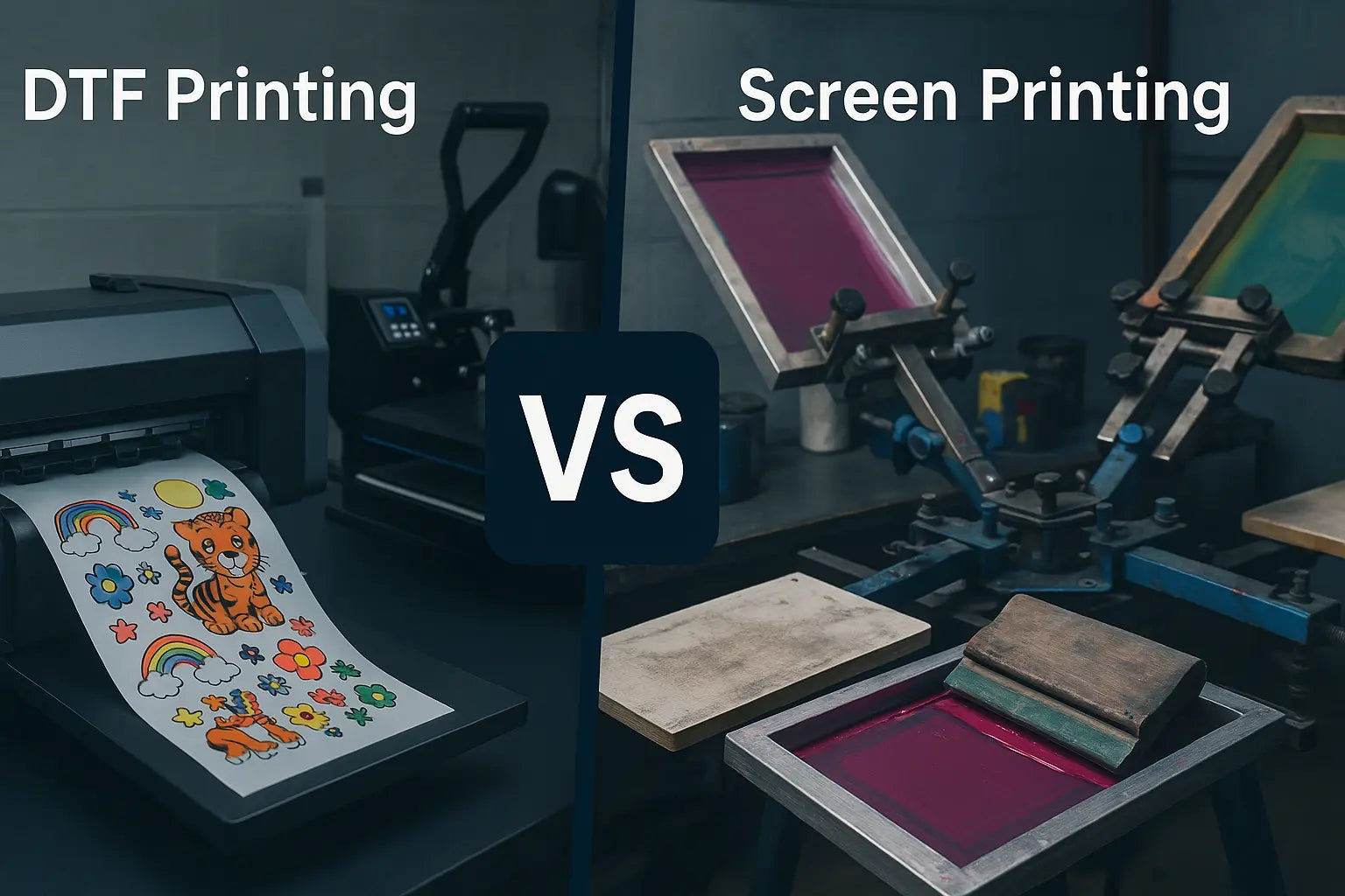 DTF Printing vs Screen Printing: Complete Cost Comparison 2025 – SAM★INK®